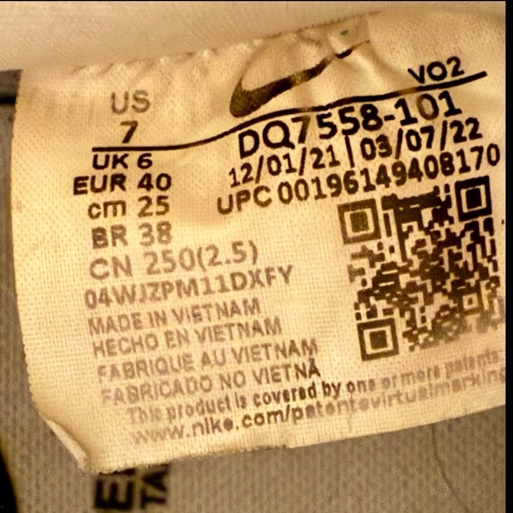 Nike x UNDERCOVER Womens Air Force 1 Shoes Low SP GORE-TEX White Sail Size 7 - Picture 16 of 16